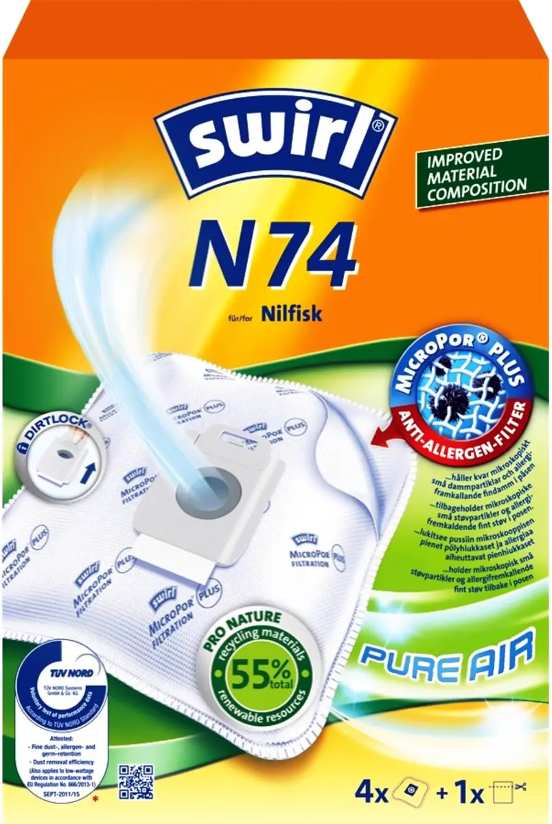 Swirl N74 Stofzuigerzakken
