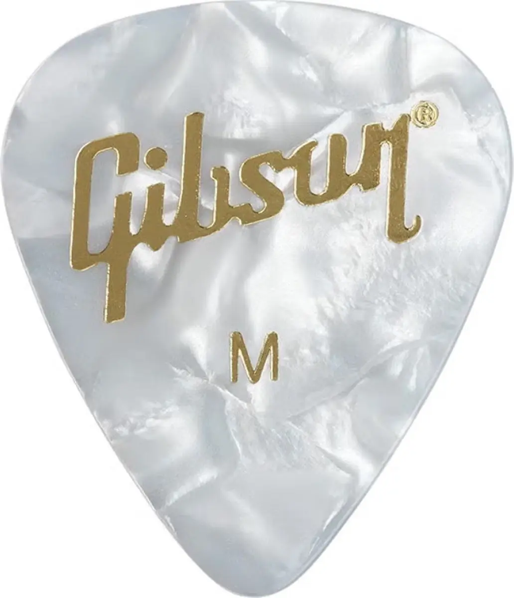 Dunlop Gibson Pearloid Plectrum Medium - 12 Stuks