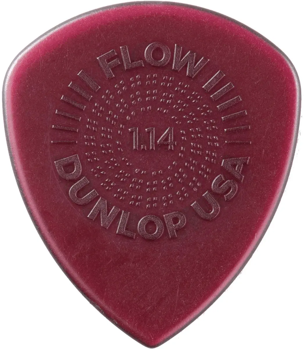 Dunlop Flow 1.14 Plectrum - 6 Stuks Bruin