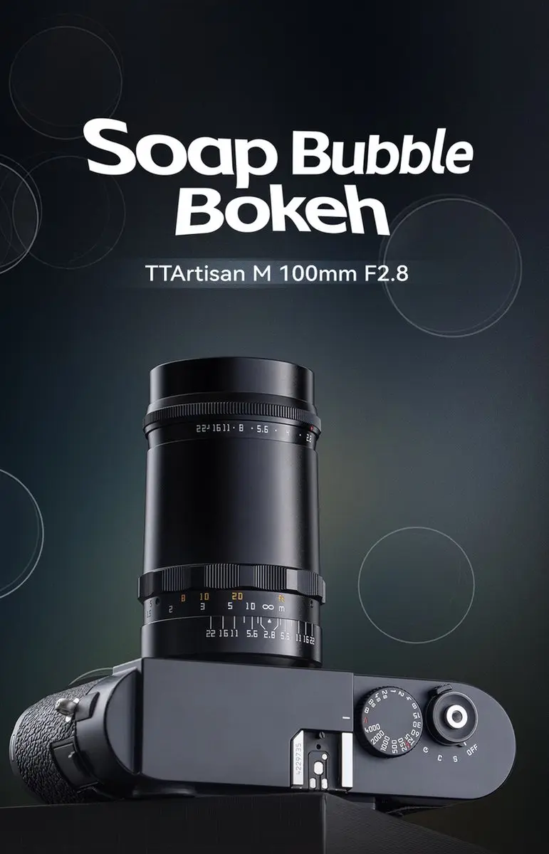TTArtisan M-100mm F2.8 Bubble Bokeh Lens - Leica M - 49mm