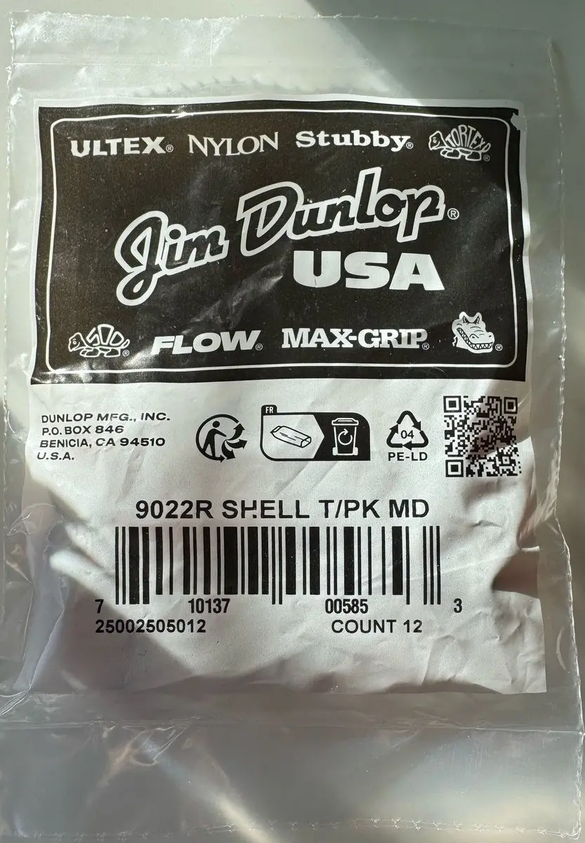Dunlop Duimplectrum Medium Plectrum - 12 Stuks