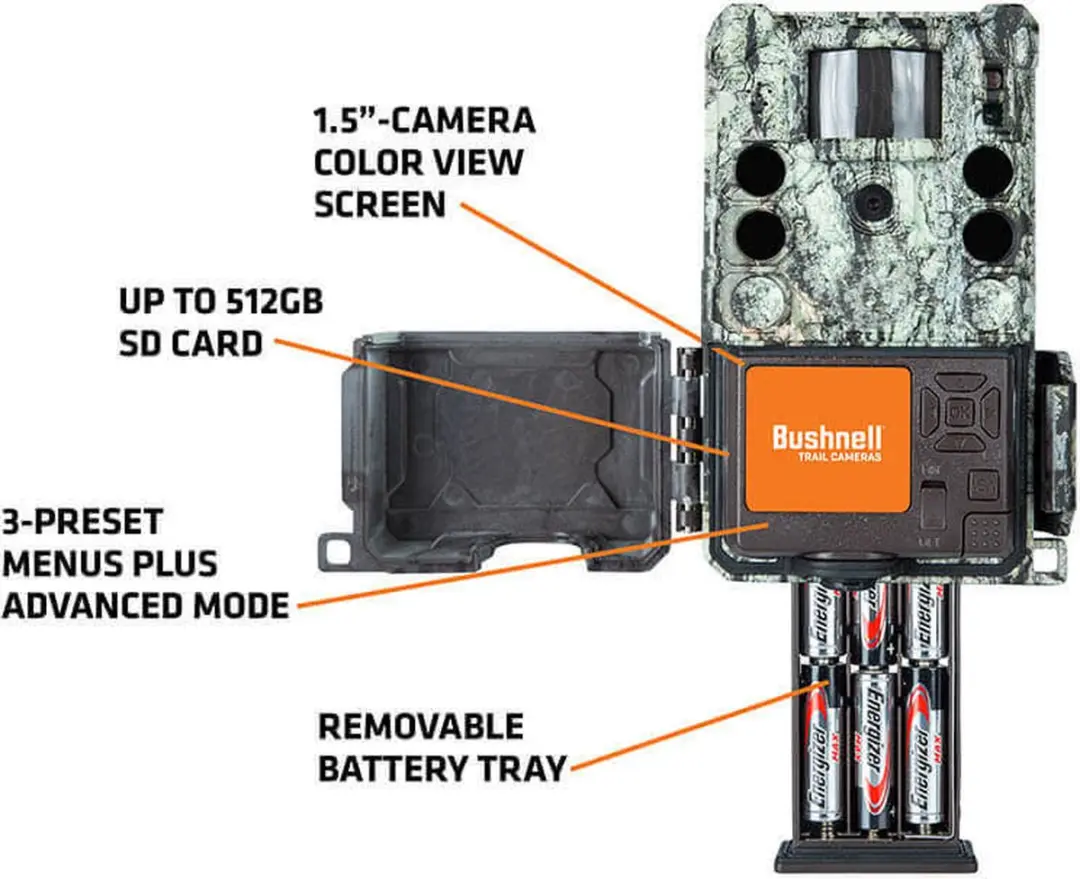 Bushnell 30MP 4K Boomcamera Camo Groen - 512GB