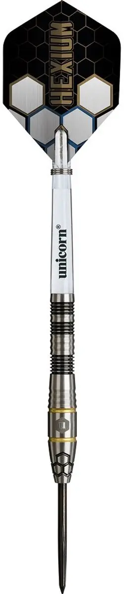 Unicorn Hexium 1 Black Gold Dartpijlen - 3 Stuks