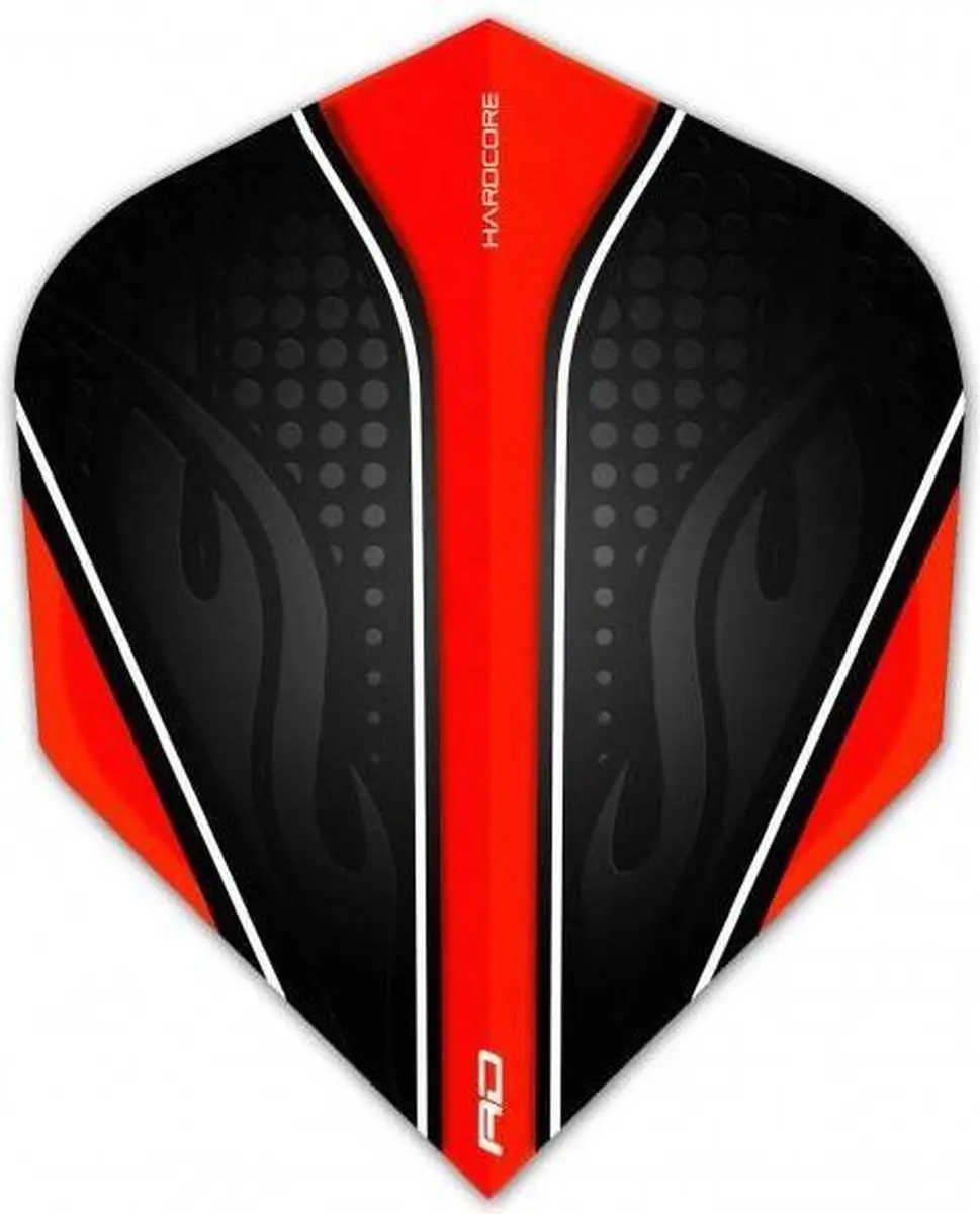 Red Dragon Hardcore Radical Red Dart Flights TF6407 - 3 Stuks