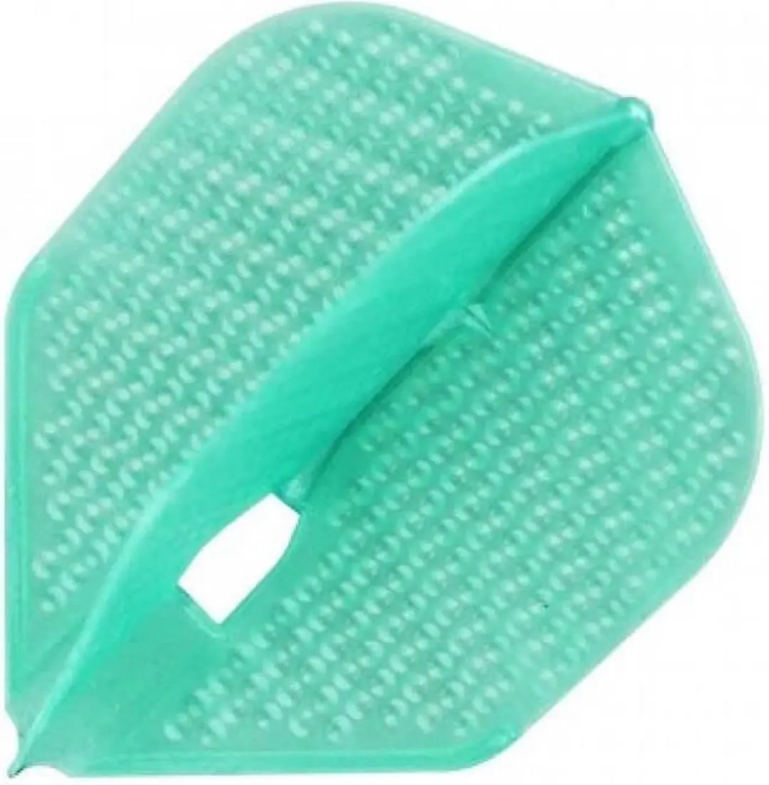 L-Style Champagne L3 Shape Dimple Pearl Emerald Dart Flights FP4372 - 3 Stuks
