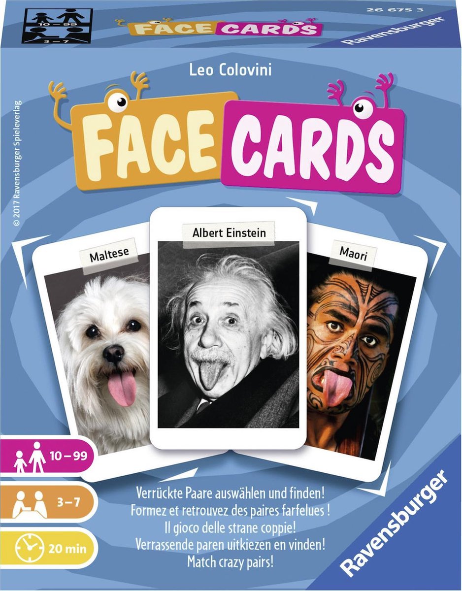 Ravensburger Face Cards - kaartspel