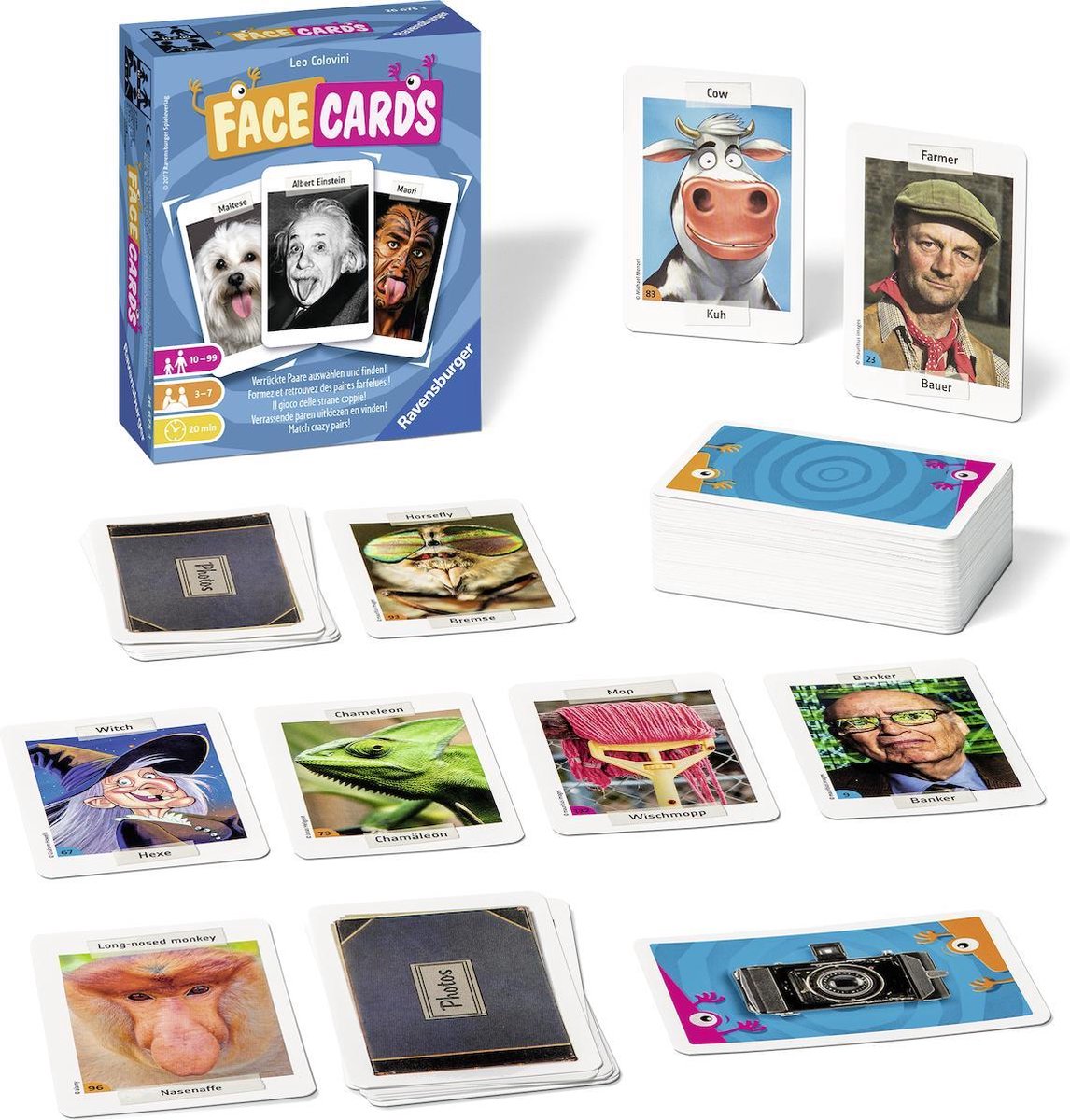 Ravensburger Face Cards - kaartspel