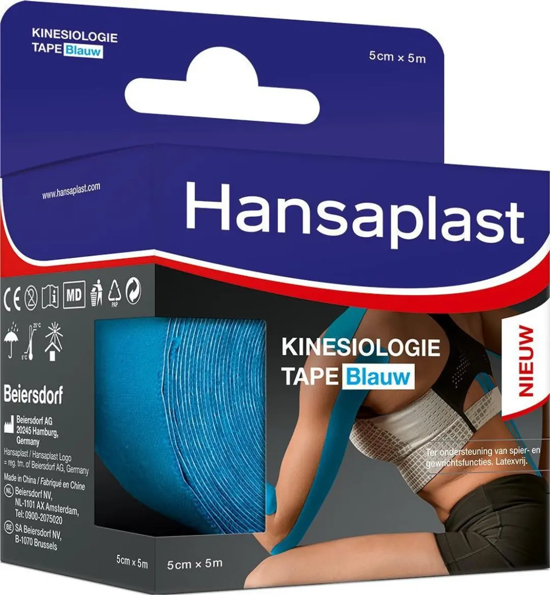 Hansaplast Kinesiologie Tape Blauw 5cm x 5m