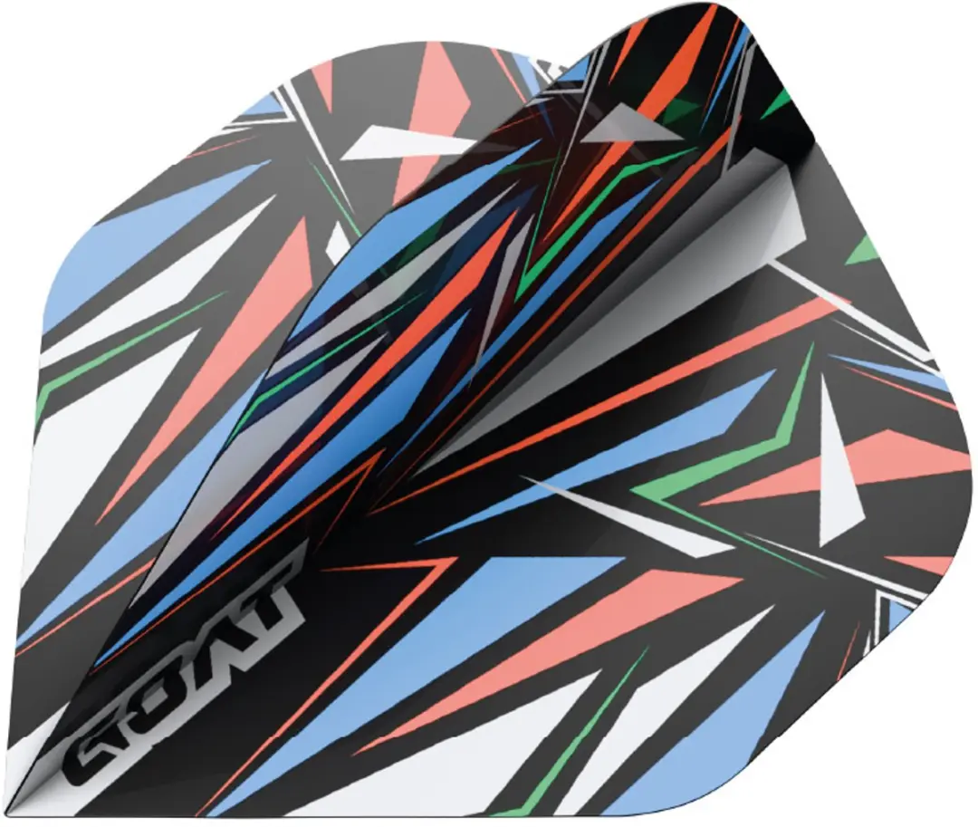 goat Athlete Black NO2 Dart Flights - 3 Stuks