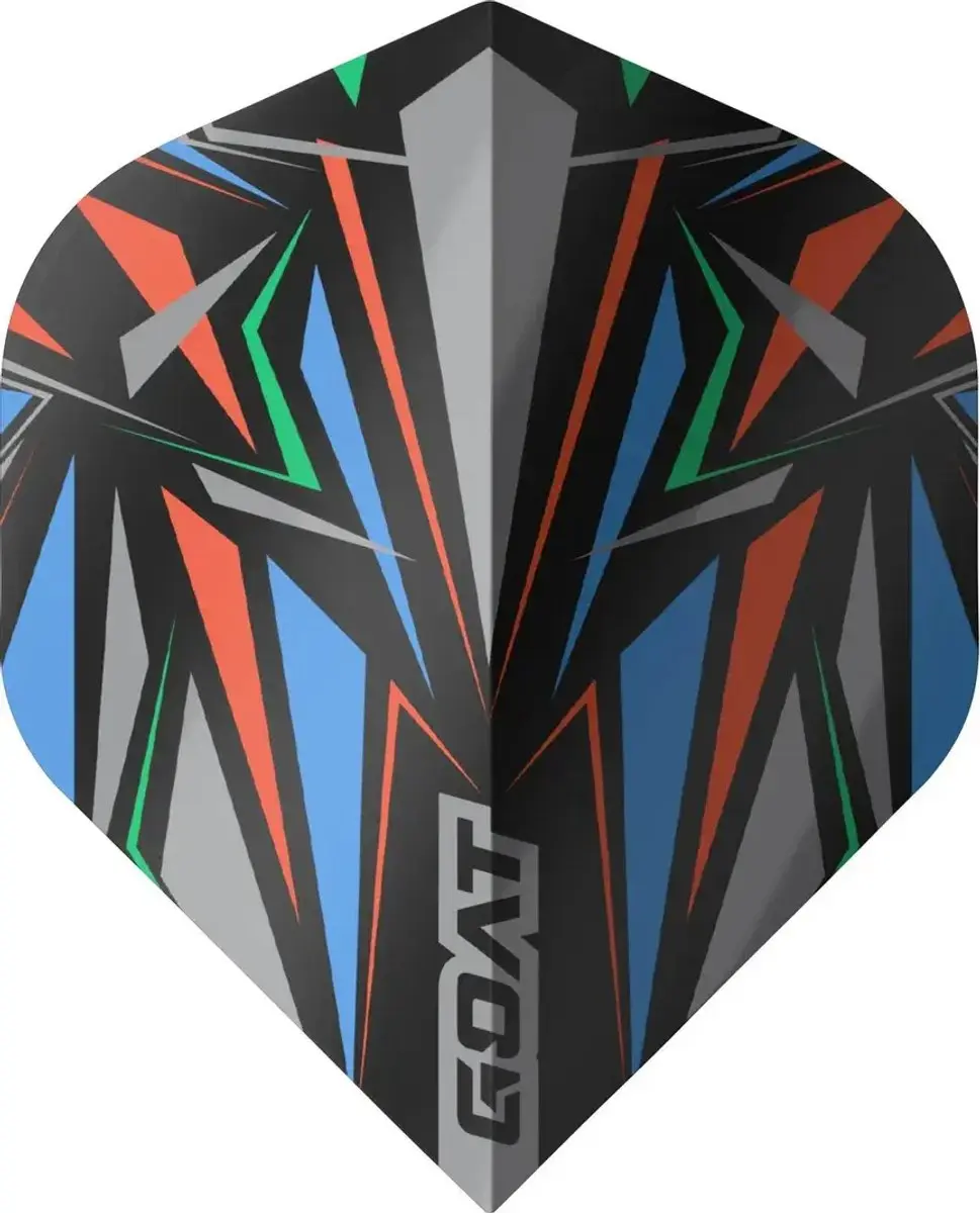 goat Athlete Black NO2 Dart Flights - 3 Stuks