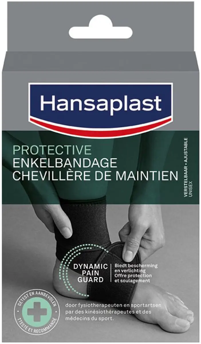 Hansaplast Sport Enkelbandage - One Size - Zwart