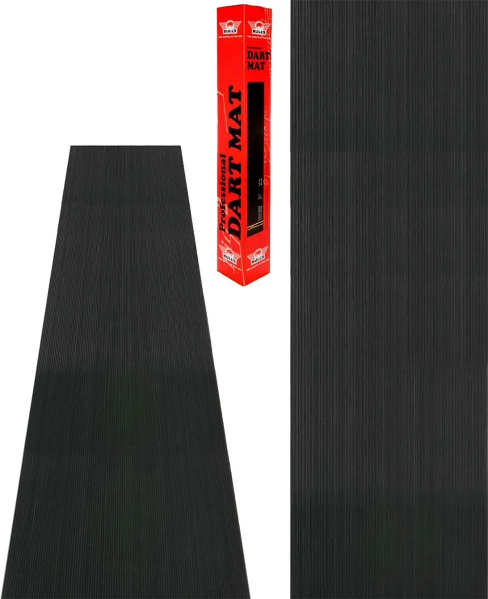 Bull's Dartmat Rubber 300x90cm - Zwart