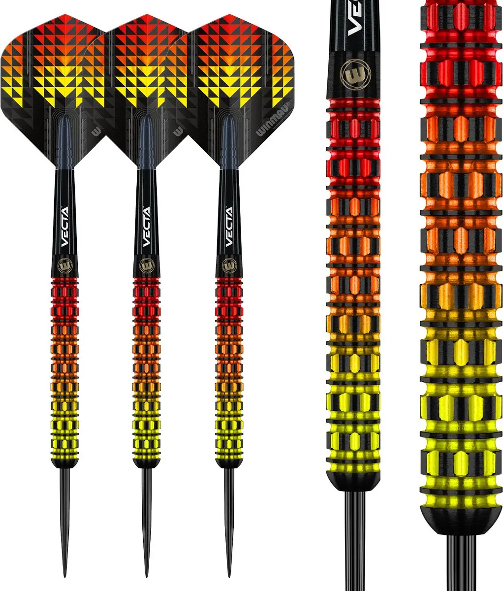 Winmau Firestorm Flame Straight 90% Dartpijlen - 3 Stuks