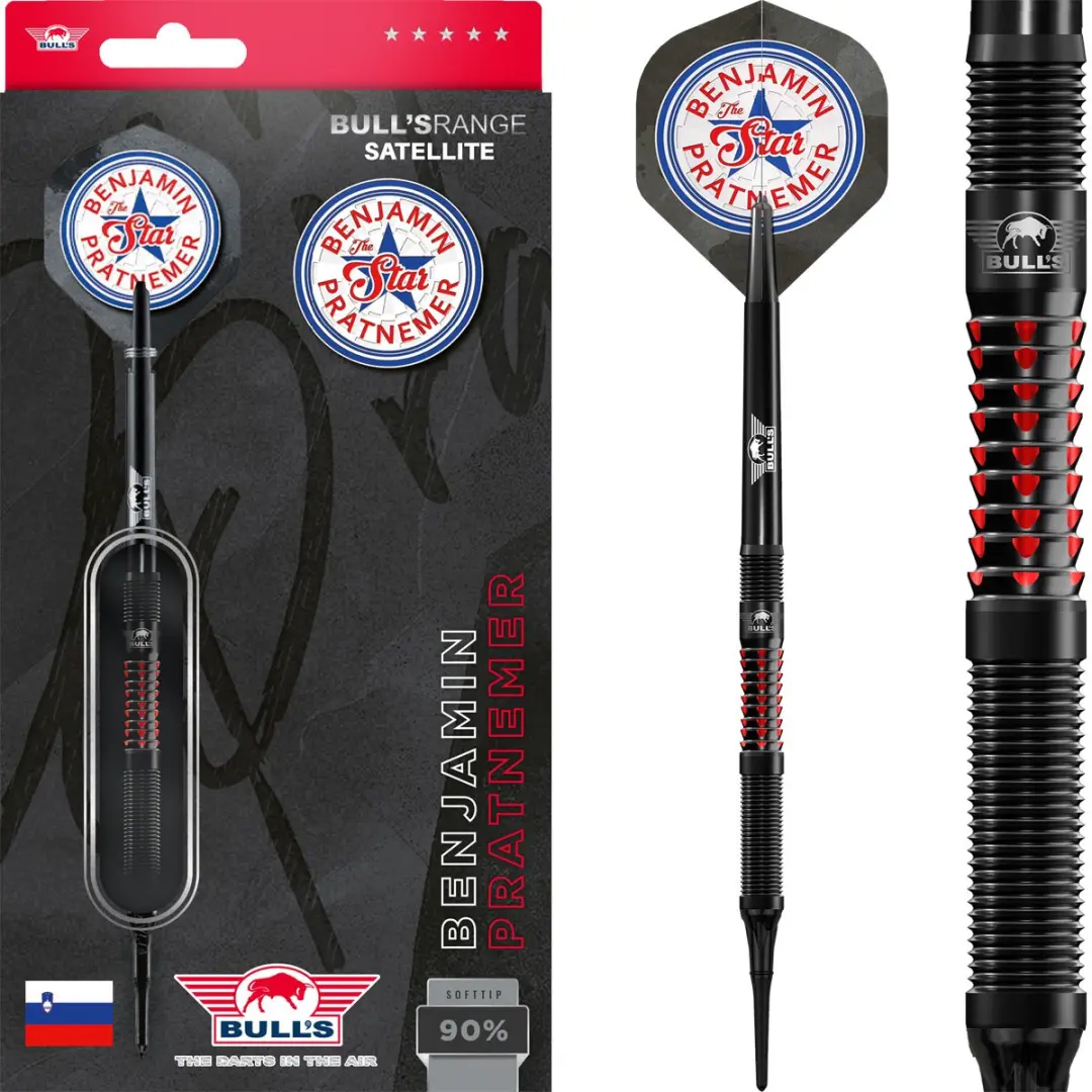 Bull's Benjamin Pratnemer 90% Soft Tip Darts