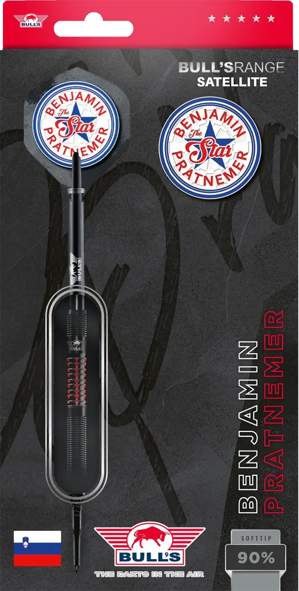Bull's Benjamin Pratnemer 90% Soft Tip Darts - 3 Stuks