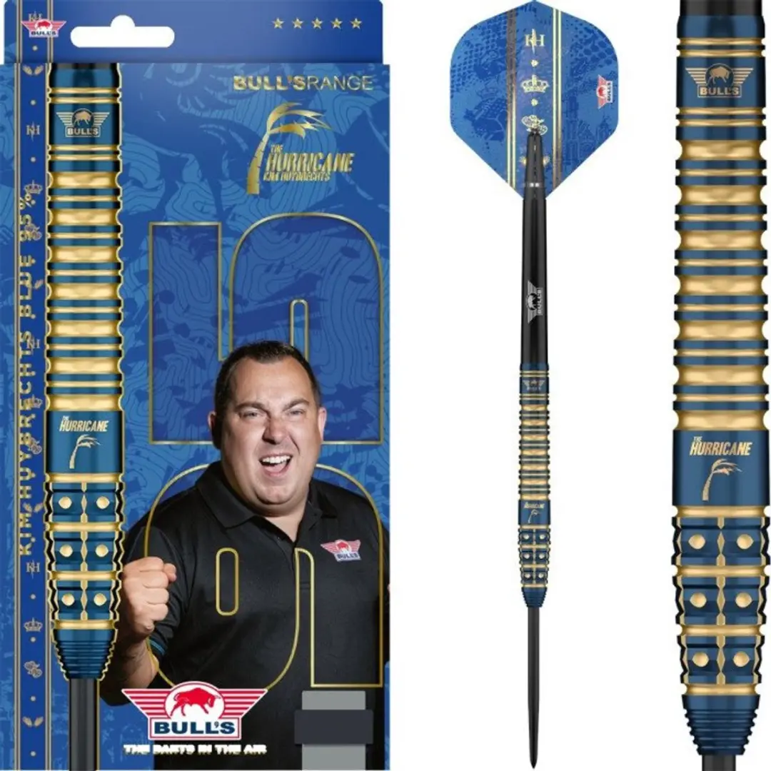 Bull's Kim Huybrechts Blue 95% Dartpijlen
