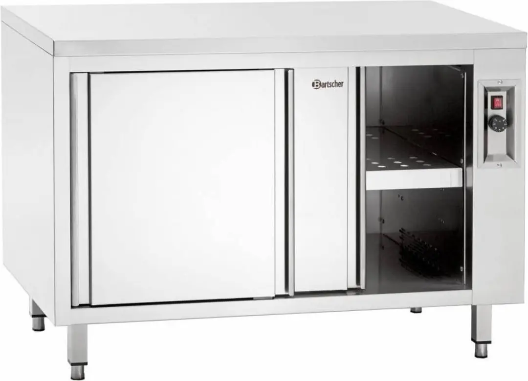 Bartscher Warmkast Schuifdeuren Tussenschap 2kW - 180x70x90cm RVS - afbeelding 6 van 6