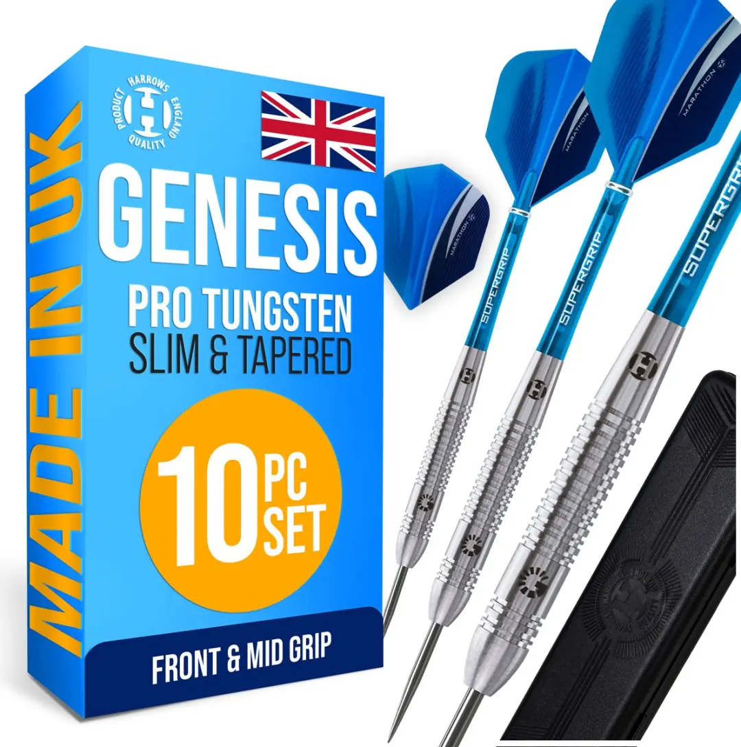 Harrows Genesis Tungsten 25gr - Wit/Blauw/Grijs