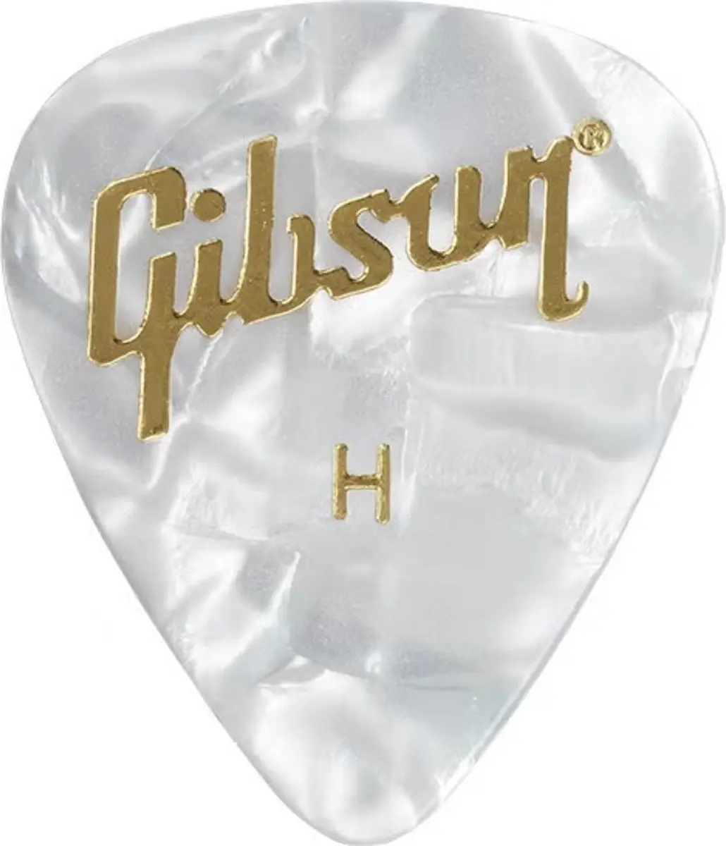 Dunlop Gibson Pearloid Plectrums - Heavy - 12 Stuks