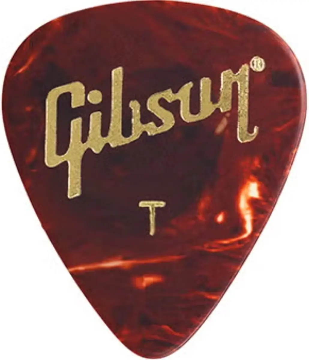 Dunlop Gibson Tortoise Plectrums - Celluloid - Dun - 12 Stuks