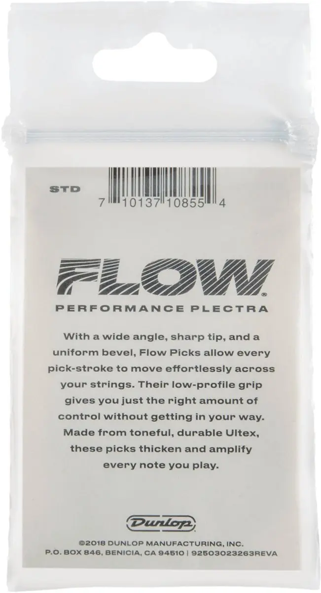 Dunlop 549 Flow Standard Pick 0,73mm - Plectrumset