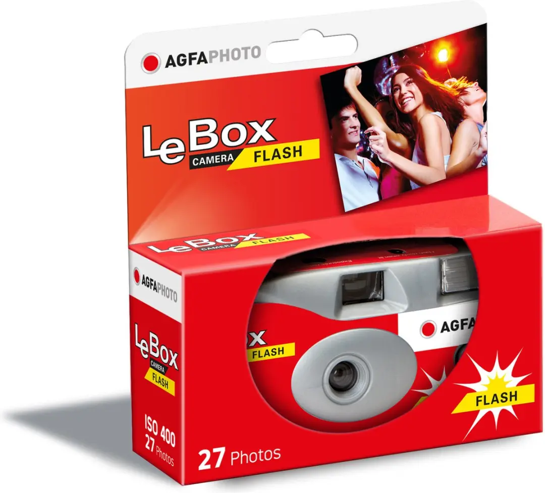 AgfaPhoto LeBox Flash Wegwerpcamera - 27 Foto's - Pack 10 Stuks