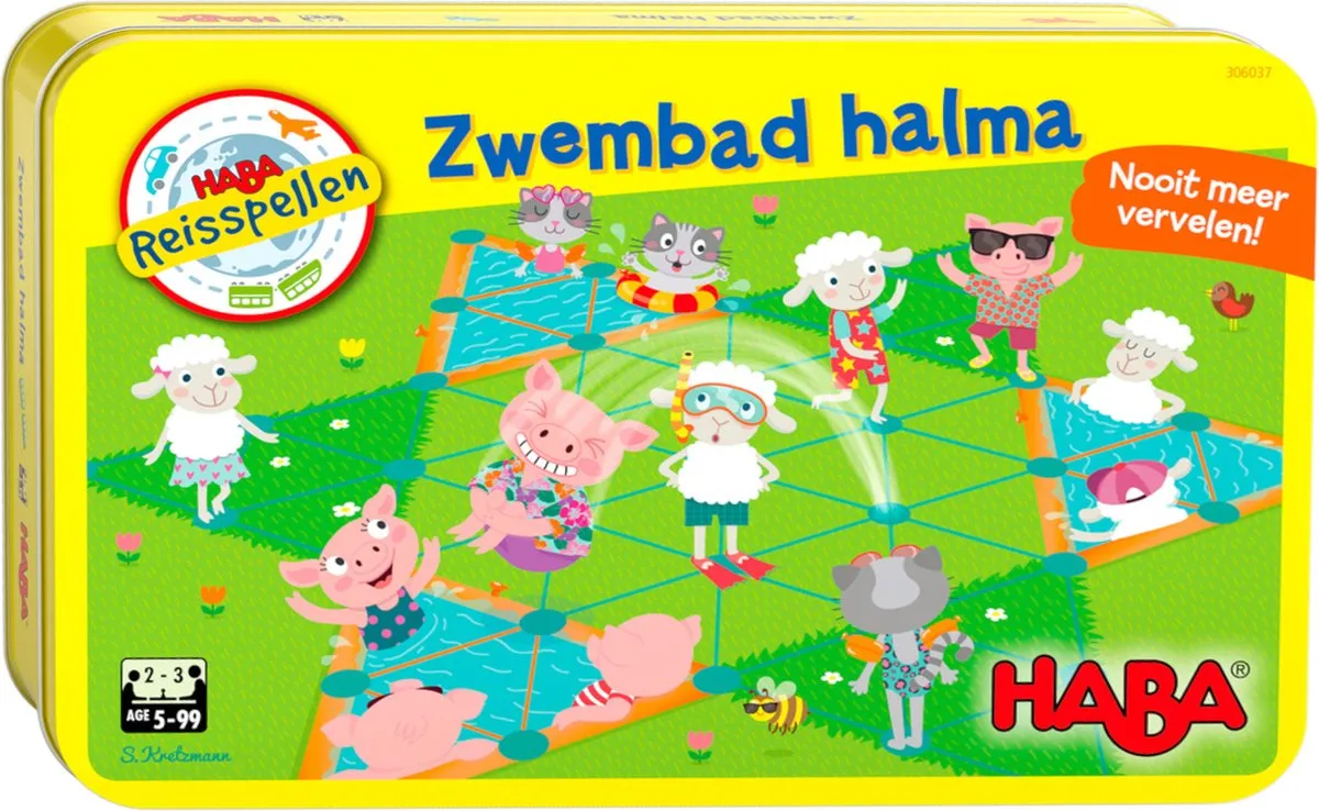Haba Reisspel Zwembad Halma 306033