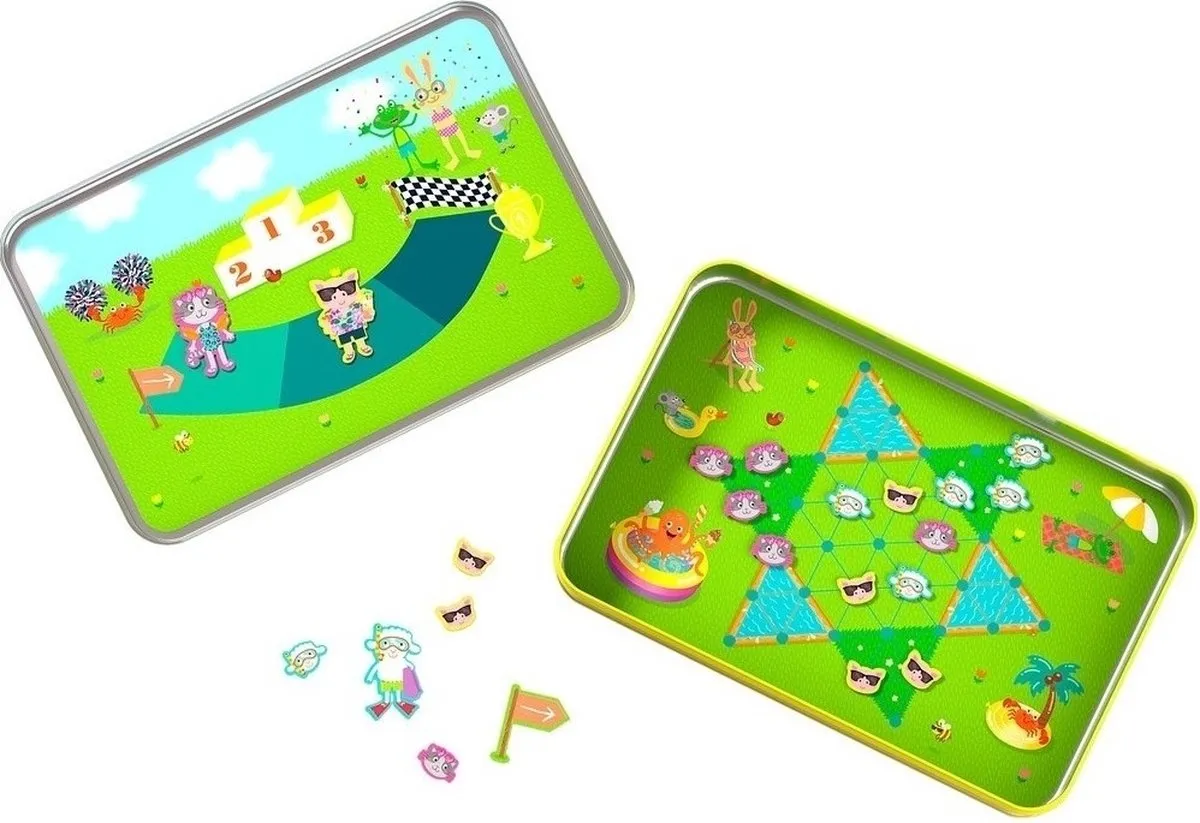 Haba Reisspel Zwembad Halma 306033 - 2-3 Spelers