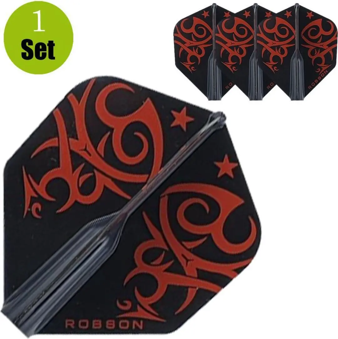Bull's Robson Plus Flight Std. Tribe - Rood - 3 Stuks