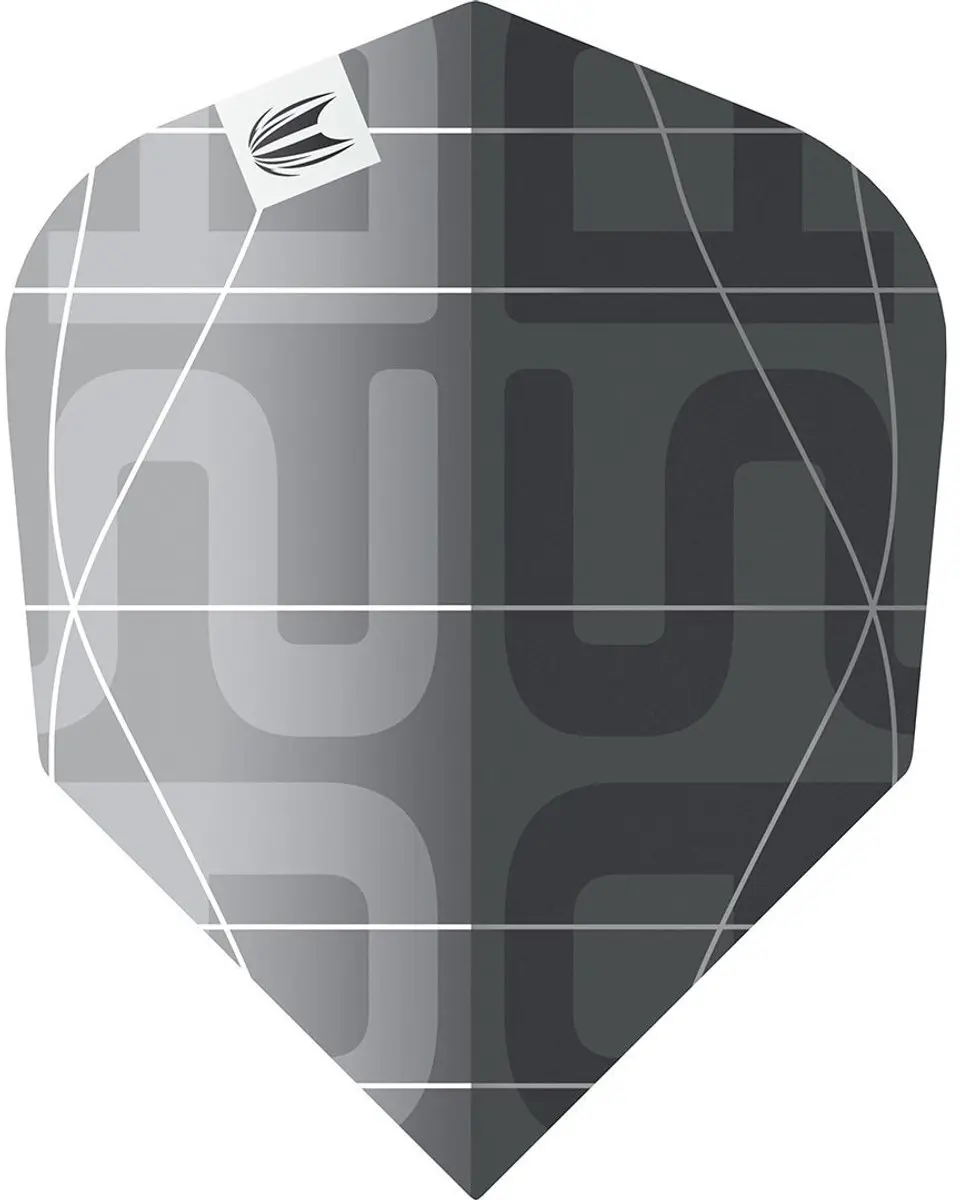Target Nathan Aspinall x Echo 3 Dart Flights - Grijs/Zwart - 3 Stuks
