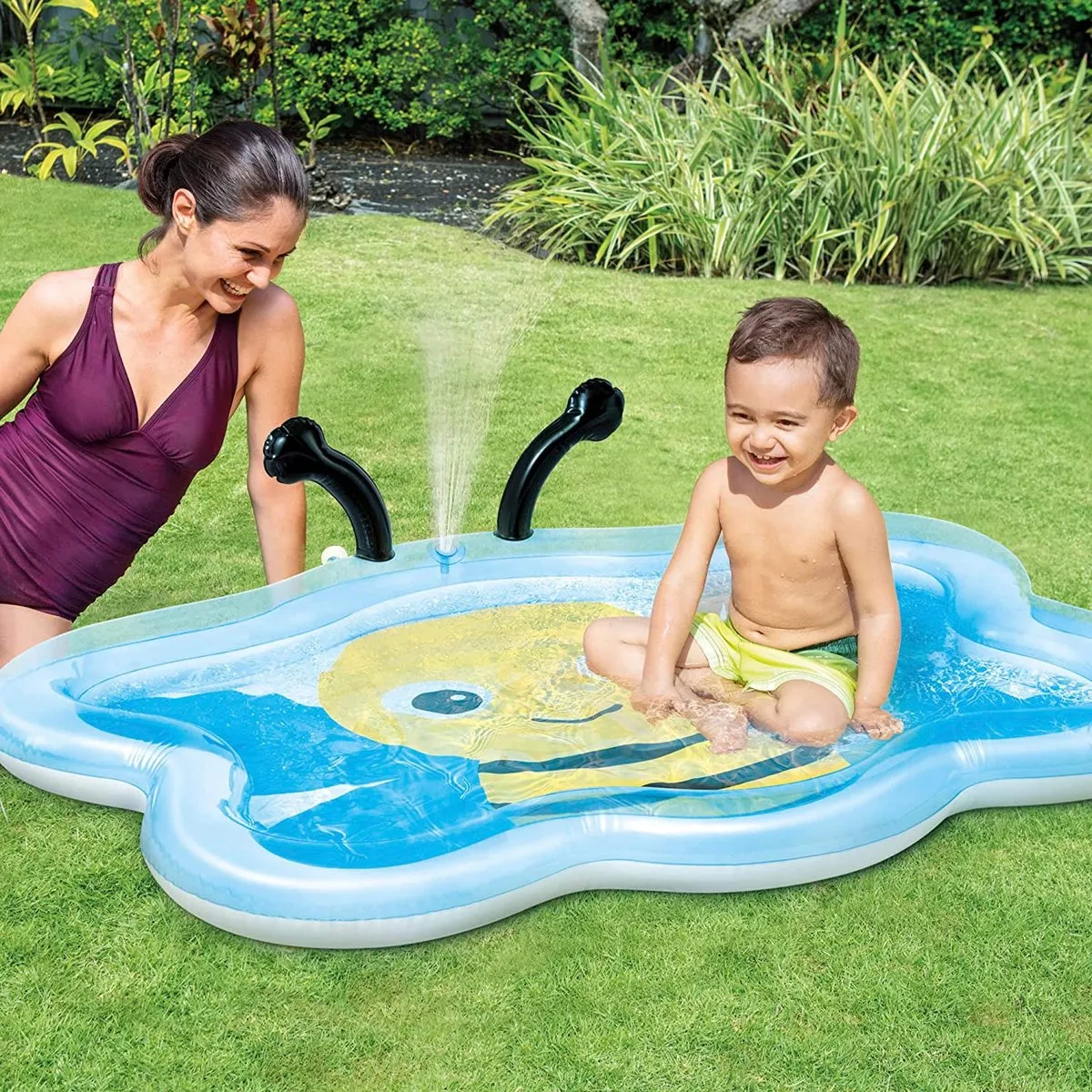 Intex Bumble Bee Opblaaszwembad 127x102cm - Blauw