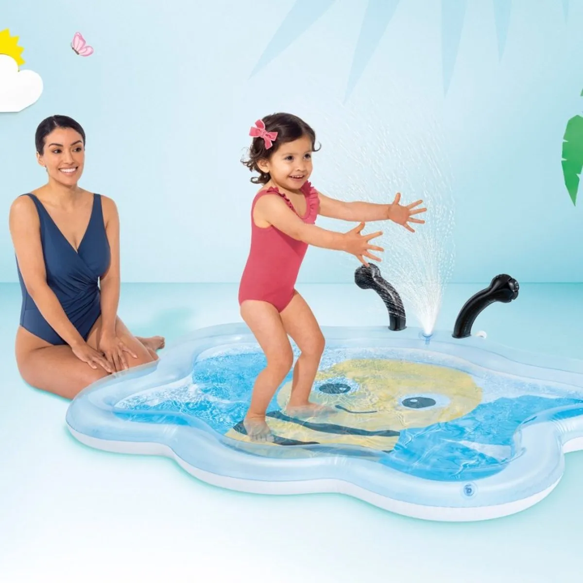 Intex Bumble Bee Opblaaszwembad 127x102cm - Blauw