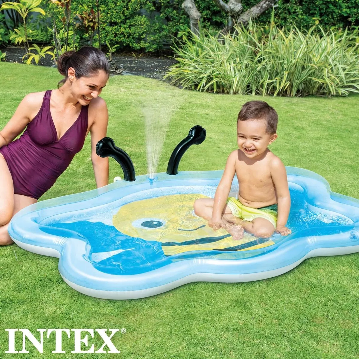Intex Bumble Bee Opblaaszwembad 127x102cm - Blauw