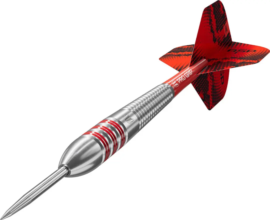 Target Nathan Aspinall Dartset 22-delig - Rood/Zilver