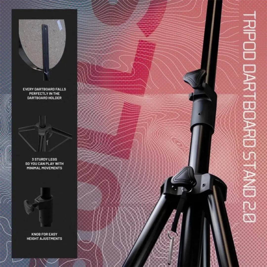 Bull's Tripod BU-64303 Dartbordstandaard - Staal