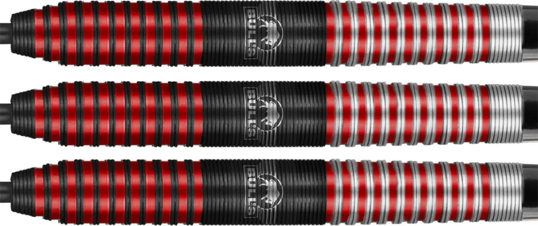 Bull's Phantom Grip Dartpijlen 25g - 3 Stuks - Rood
