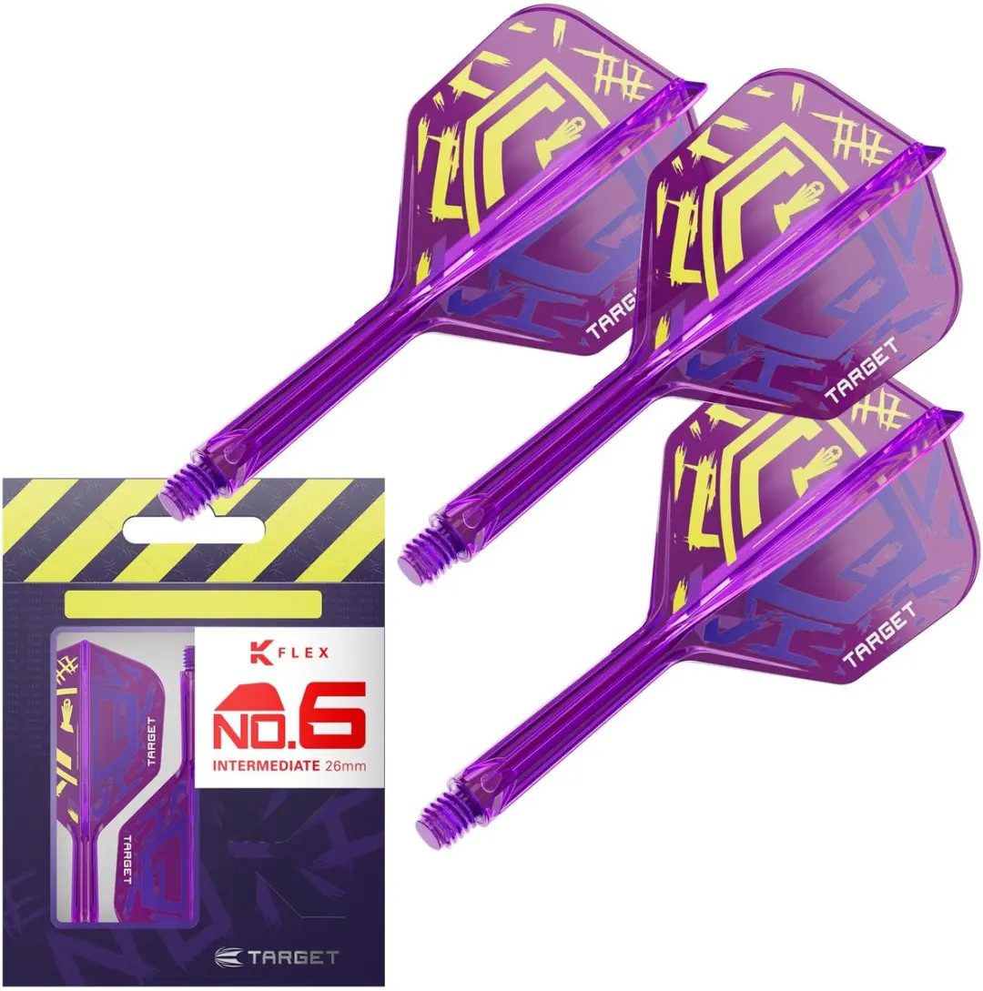 Target Darts Luke Littler World Champion K Flex Flights & Shaft Systeem - 3 Stuks