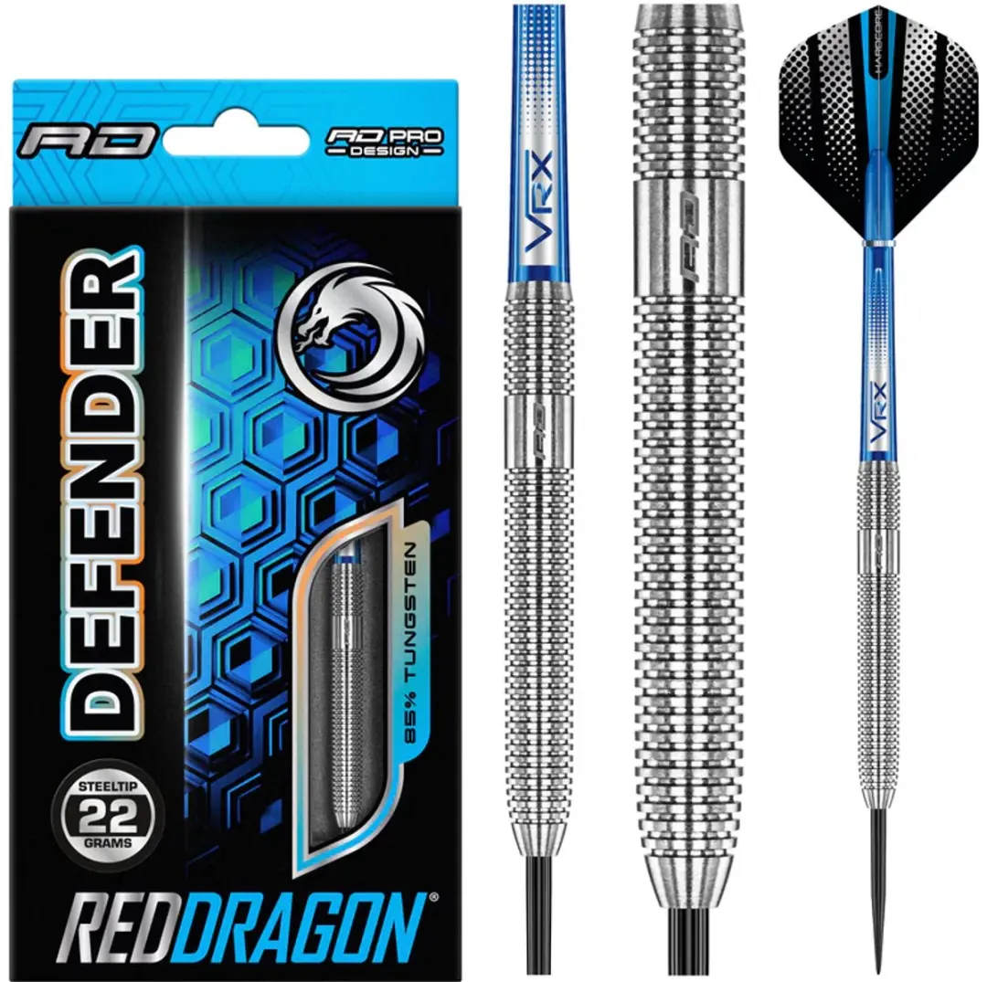 Red Dragon Defender 85% Dartpijlen 3 Stuks - RDD1809 - Zilver