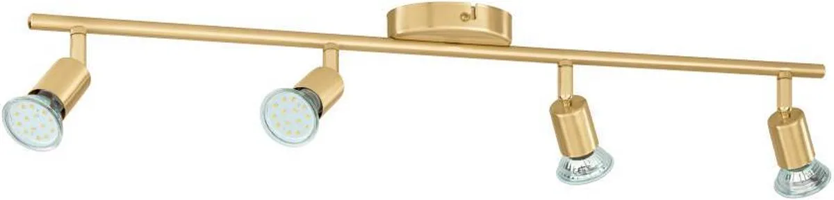 Eglo Buzz-Led Opbouwspot GU10 - 4 Stuks - 68.5cm - Goud