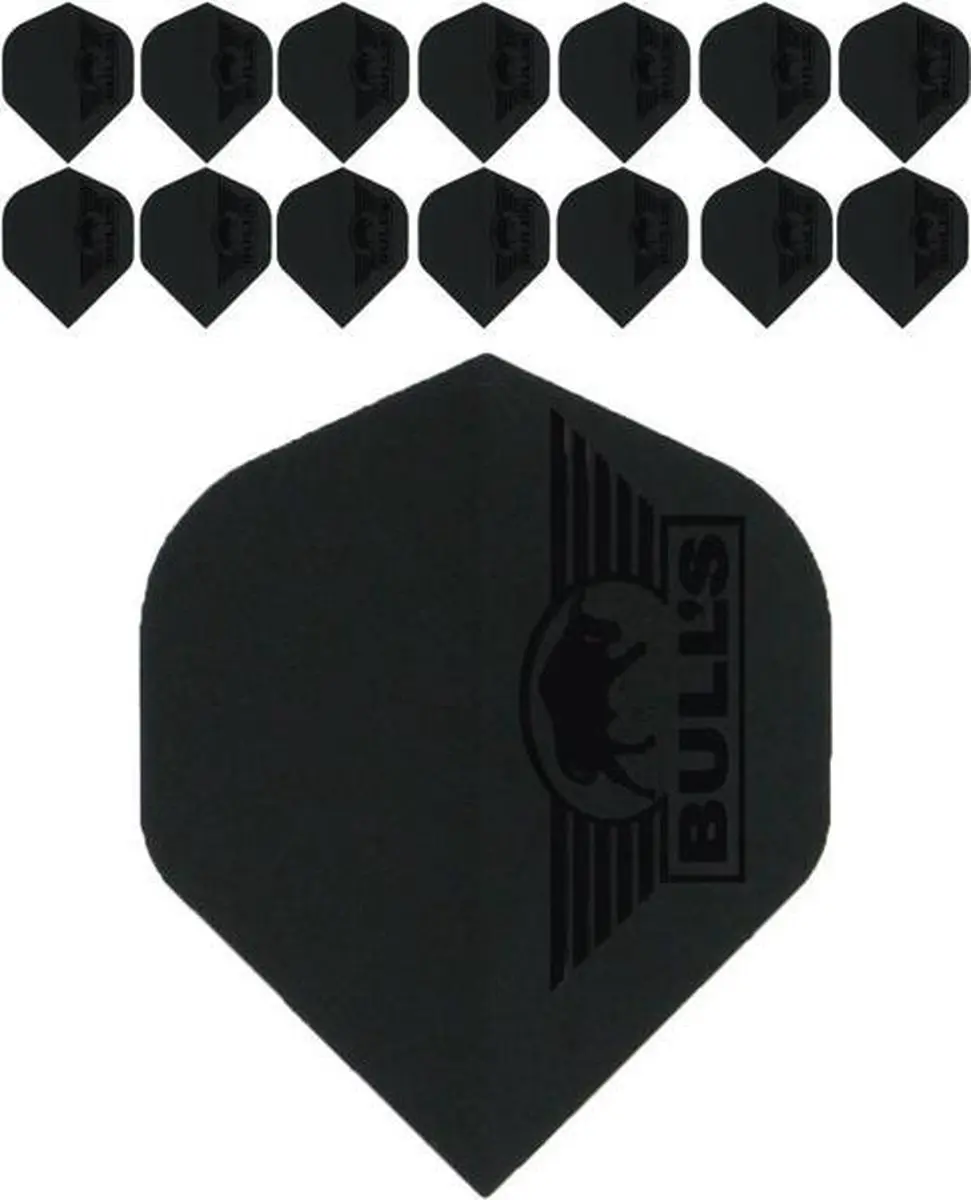 Bull's Polyna Standaard Flight - 3 Stuks - Zwart