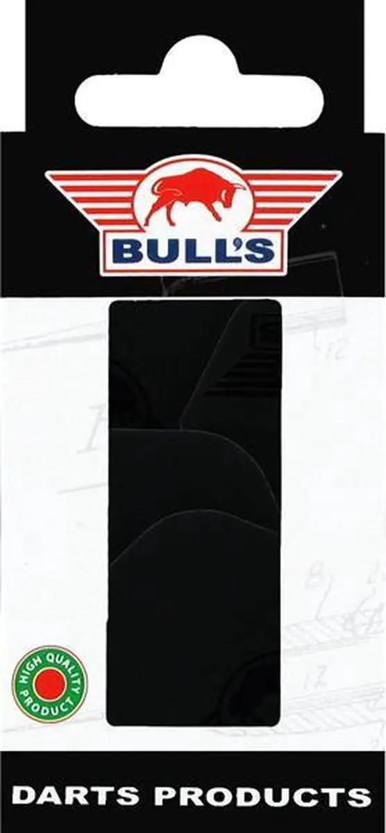 Bull's Polyna Standaard Flight - 3 Stuks - Zwart