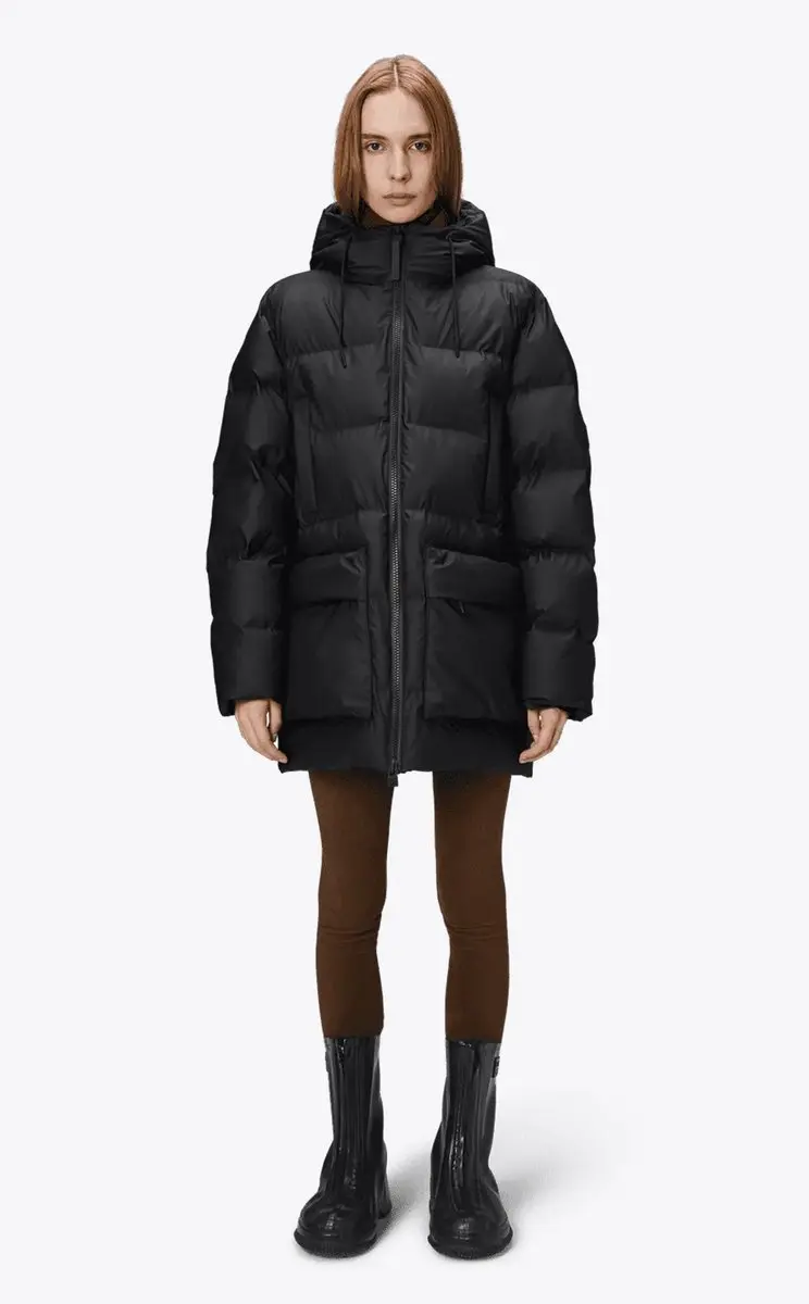 Rains Alta Puffer Cargo Jas - L - Black