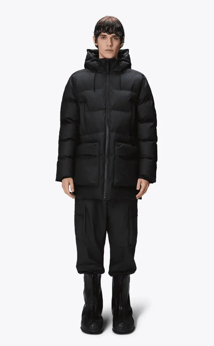 Rains Alta Puffer Cargo Jas - L - Black