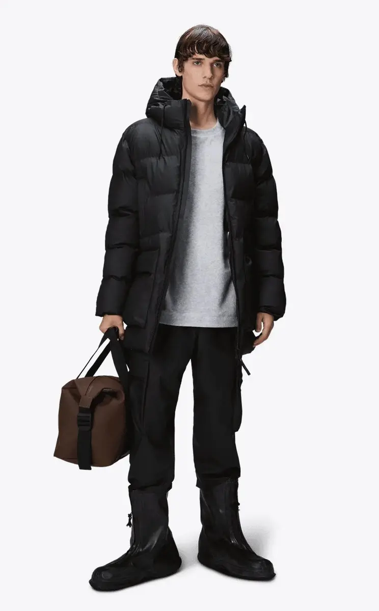 Rains Alta Puffer Cargo Jas - L - Black