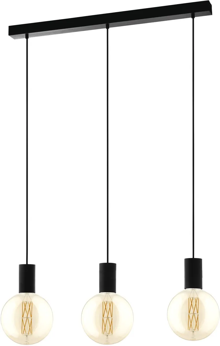 Eglo Pozueta Hanglamp E27 - 84cm - Metaal - Zwart