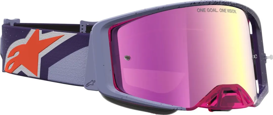 Alpinestars Supertech Hiten Mirror Motocrossbril - Zwart/Blauw/Wit - afbeelding 6 van 6