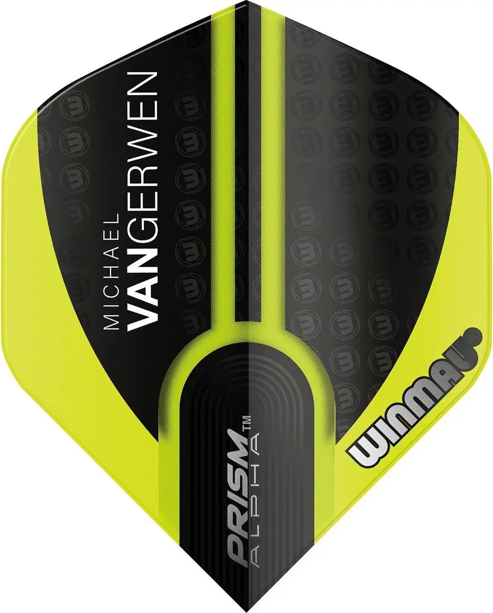 Winmau Michael van Gerwen Authentic Dartpijlen 3 Stuks - Zwart/Groen
