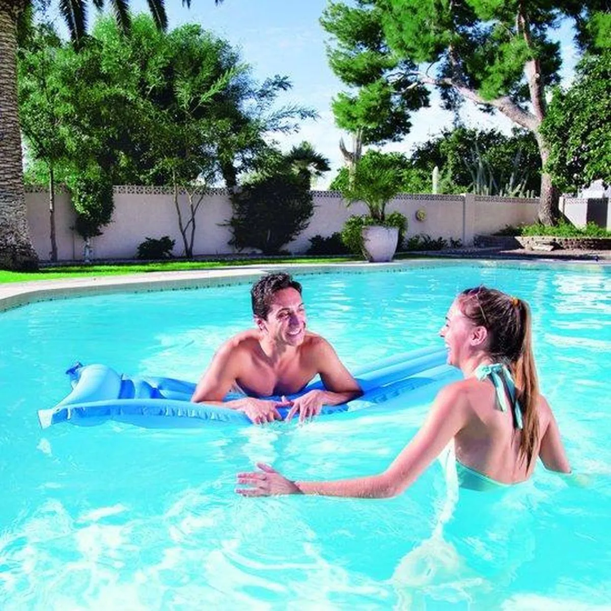 Bestway Zwemmatras Blauw 183x69cm