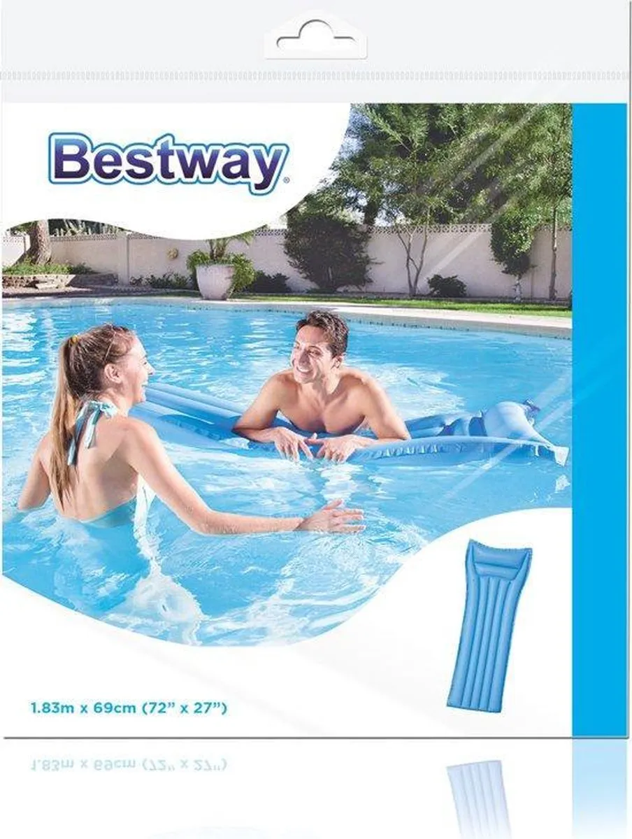 Bestway Zwemmatras Blauw 183x69cm