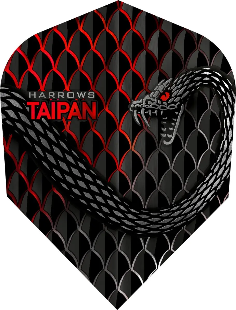 Harrows Taipan Red Dart Flights HF2302